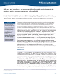 Cover page: Efficacy and predictors of response of lenalidomide and rituximab in patients with treatment-naive and relapsed CLL