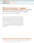 Cover page: Identification of proliferative progenitors associated with prominent postnatal growth of the pons.