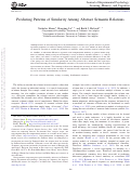 Cover page: Predicting Patterns of Similarity Among Abstract Semantic Relations