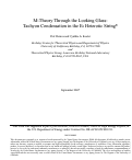 Cover page: M-theory through the looking glass: Tachyon condensation in the E8 heterotic string