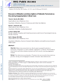 Cover page: Resource utilisation and description of patients perceived as receiving inappropriate critical care