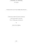 Cover page: A Tensor Product Operation for Higher Representations