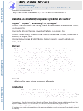 Cover page: Diabetes-associated dysregulated cytokines and cancer.