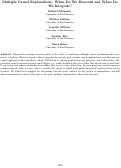 Cover page: Multiple Causal Explanations: When Do We Discount and When Do We Integrate?