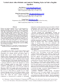 Cover page: Verbal Labels Affect Holistic and Analytic Thinking Styles in Native English Speakers