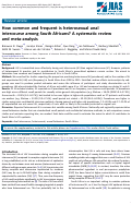 Cover page: How common and frequent is heterosexual anal intercourse among South Africans? A systematic review and meta‐analysis