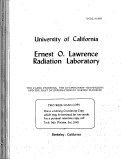 Cover page: THE VAPOR PRESSURE, THE EVAPORATION COEFFICIENT AND THE HEAT OF SUBLIMATION OF BARIUM FLUORIDE