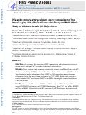 Cover page: HIV and coronary artery calcium score: comparison of the Hawaii Aging with HIV Cardiovascular Study and Multi-Ethnic Study of Atherosclerosis (MESA) cohorts