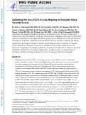 Cover page: Validating the Use of ICD-9 Code Mapping to Generate Injury Severity Scores