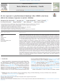 Cover page: Ex vivo exposure to polybrominated diphenyl ether (PBDE) selectively affects the immune response in autistic children