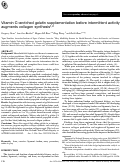 Cover page: Vitamin C–enriched gelatin supplementation before intermittent activity augments collagen synthesis 1 , 2