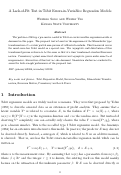 Cover page: A lack-of-fit test in Tobit errors-in-variables regression models