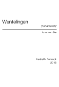 Cover page: Wentelingen