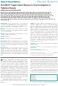 Cover page: Oral ENT-01 Targets Enteric Neurons to Treat Constipation in Parkinson Disease : A Randomized Controlled Trial.