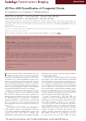 Cover page: 4D Flow MRI Quantification of Congenital Shunts: Comparison to Invasive Catheterization