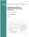 Cover page: Development and Application of a Statistical Methodology to Evaluate the Predictive Accuracy of Building Energy Baseline Models