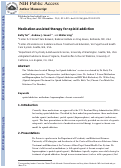Cover page: Medication-assisted therapy for opioid addiction