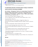 Cover page: A randomized, placebo-controlled, phase II study of obeticholic acid for primary sclerosing cholangitis