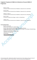 Cover page: Outpatient Treatment of SARS-CoV-2 Infection to Prevent COVID-19 Progression