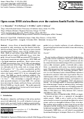 Cover page: Open ocean DMS air/sea fluxes over the eastern South Pacific Ocean