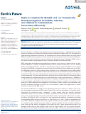 Cover page: Reply to Comment by Mandel et al. on “Numerically Bounded Linguistic Probability Schemes Are Unlikely to Communicate Uncertainty Effectively”