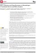 Cover page: HIV-1 Antiretroviral Drug Resistance in Mozambique: A Systematic Review and Meta-Analysis.