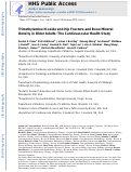 Cover page: Trimethylamine N-oxide and hip fracture and bone mineral density in older adults: The cardiovascular health study.