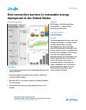 Cover page: Grid connection barriers to renewable energy deployment in the United States