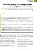 Cover page: Dandy-Walker Phenotype with Brainstem Involvement: 2 Distinct Subgroups with Different Prognosis.