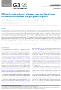 Cover page: Efficient construction of a linkage map and haplotypes for Mentha suaveolens using sequence capture