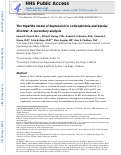 Cover page: The Tripartite Model of Depression in Schizophrenia and Bipolar Disorder: A Secondary Analysis.