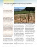 Cover page: Converting oak woodland or savanna to vineyards may stress groundwater supply in summer