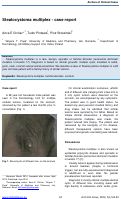 Cover page: Steatocystoma multiplex - case report