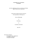 Cover page: Adversity and Regulatory Processes in Preschool Children: Impact on Psychosocial Adjustment