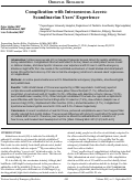 Cover page: Complication with Intraosseous Access: Inquiry of Scandinavian Users’ Experiences