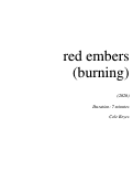 Cover page: Red Embers (Burning)