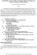 Cover page: Legal Realism in Action: Indirect Copyright Liability's Continuing Tort Framework and Sony’s de facto Demise