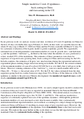 Cover page: Simple model for Covid-19 epidemics – back-casting in China and forecasting in the US