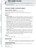 Cover page: The impact of frailty on outcomes in dialysis