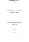 Cover page: The Ethics and Politics of Involuntary Psychiatric Commitment: Beyond the Total Institution