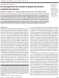 Cover page: Increasing forest fire emissions despite the decline in global burned area