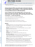 Cover page: Osteoprotegerin, but Not Receptor Activator for Nuclear Factor-&amp;kgr;B Ligand, is Associated With Subclinical Coronary Atherosclerosis in HIV-Infected Men