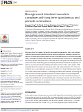 Cover page: Bioengineered intestinal muscularis complexes with long-term spontaneous and periodic contractions