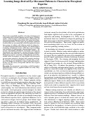 Cover page: Learning Image-Derived Eye Movement Patterns to Characterize Perceptual Expertise