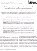 Cover page: Spatiotemporal pharmacodynamics of meropenem- and tobramycin-treated Pseudomonas aeruginosa biofilms