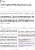 Cover page: Diversity of Methicillin-Resistant Staphylococcus aureus Strains Isolated from Residents of 26 Nursing Homes in Orange County, California