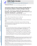 Cover page: Links between objective sleep and sleep variability measures and inflammatory markers in adults with bipolar disorder