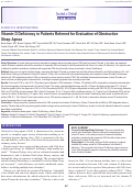 Cover page: Vitamin D Deficiency in Patients Referred for Evaluation of Obstructive Sleep Apnea.