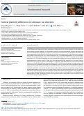 Cover page: Cortical plasticity differences in substance use disorders.