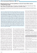 Cover page: Nutritional Factors and Susceptibility to Arsenic-Caused Skin Lesions in West Bengal, India